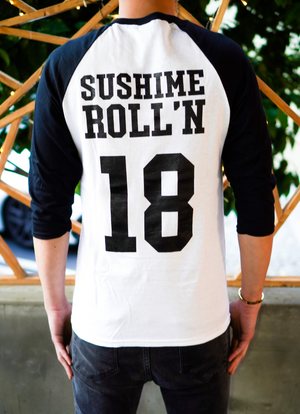 Unisex "I Like it RAW" Baseball Tee by SushiMe Roll'n